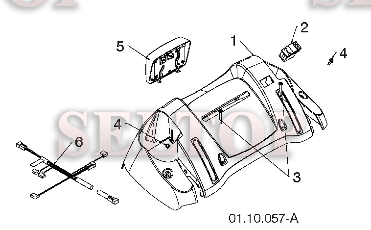Ручка для Хускварна ST 276EPT (артикул модели 96191005103) (с 2013-07) (схема 6)