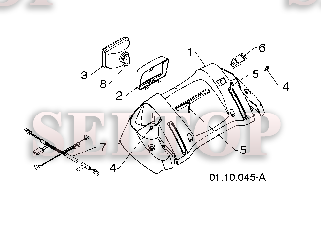 Ручка для Хускварна ST 276EP (артикул модели 96191003904) (с 2012-06) (схема 5)