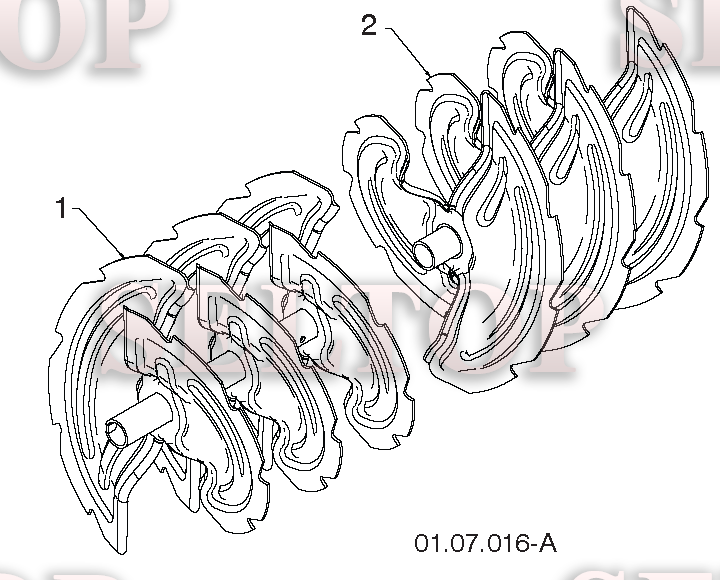 Крыльчатка, редуктор для Хускварна ST 276EP (артикул модели 96191003911) (с 2014-07) (схема 2)