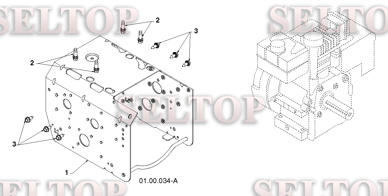 Шасси, двигатель, шкивы, ремни для Хускварна ST 276EP (артикул модели 96191003914) (с 2014-08)