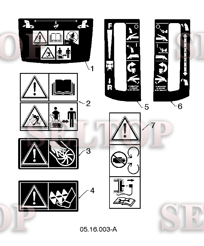 Наклейки для Хускварна ST 324P (артикул модели 96193009101) (с 2014-05)