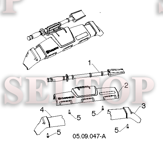 Крыльчатка, редуктор для Хускварна ST 324 (артикул модели 96193012600) (с 2018-03) (схема 3)