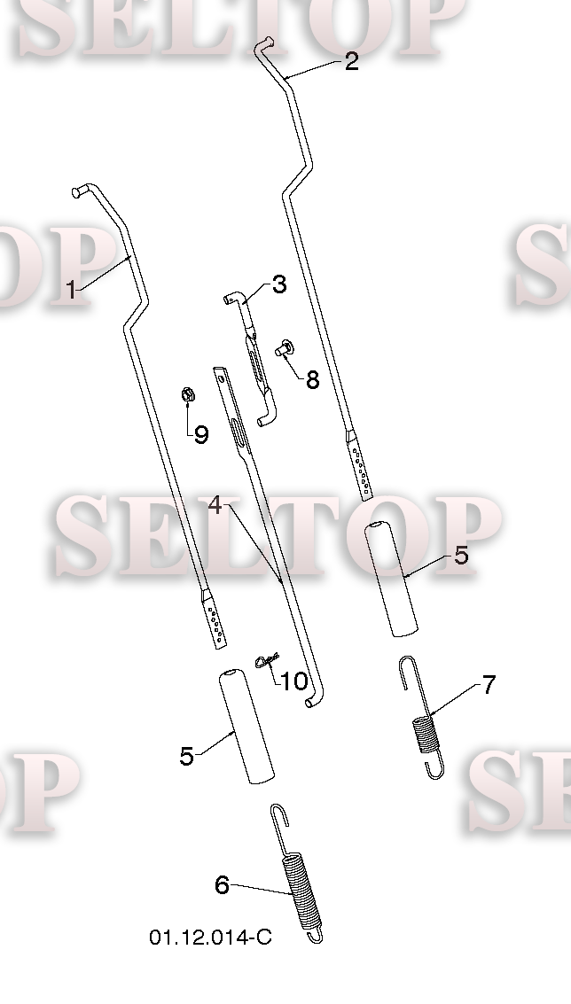 Панель управления, привод разгрузочного желоба для Хускварна ST 327P (артикул модели 96191008301) (с 2015-07) (схема 1)