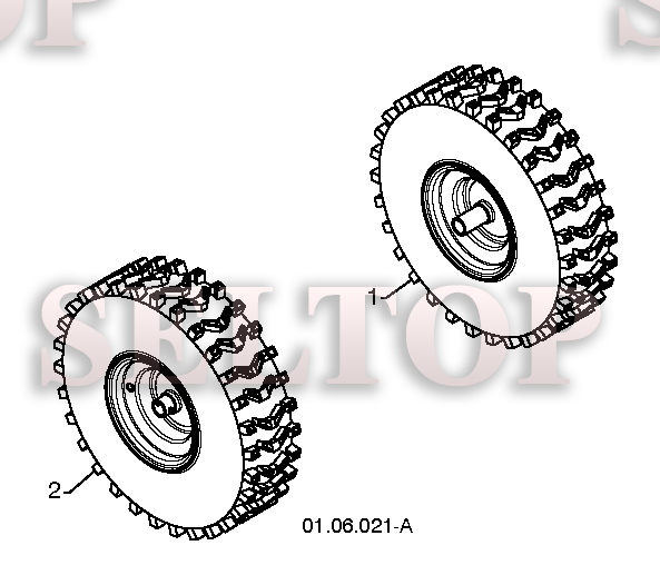 Колеса для Хускварна ST 327P (артикул модели 96191008303) (с 2017-05)
