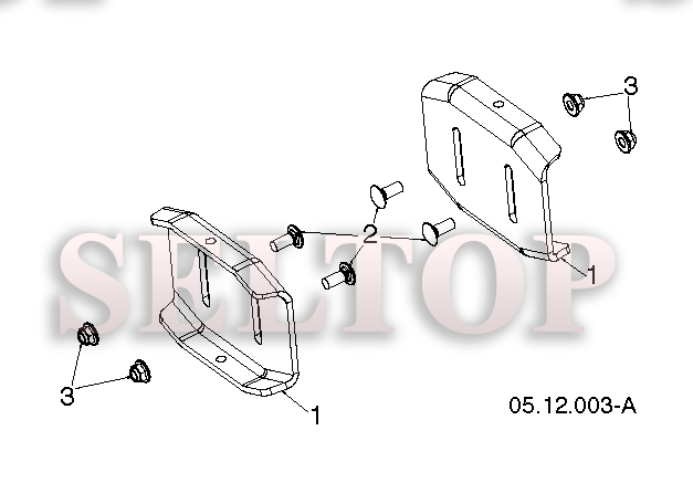 Крыльчатка, редуктор для Хускварна ST 327T (артикул модели 96191008400) (с 2014-05) (схема 3)