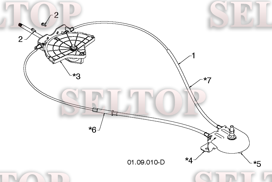 Панель управления, привод разгрузочного желоба для Хускварна ST 327T (артикул модели 96191008400) (с 2014-05) (схема 3)