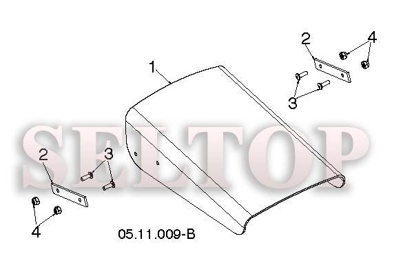 Панель управления, привод разгрузочного желоба для Хускварна ST 327T (артикул модели 96191008401) (с 2015-06) (схема 1)