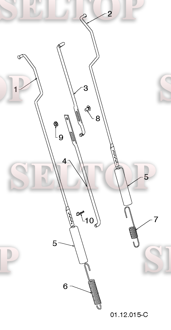 Ручка для Хускварна ST 327T (артикул модели 96191008402) (с 2016-04)