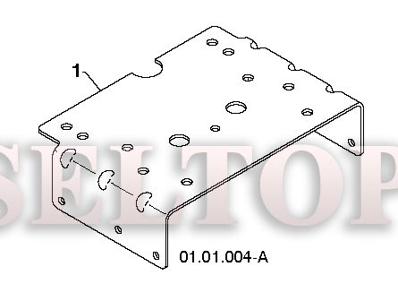 Пластина корпуса для Хускварна ST 330P (артикул модели 96193009401) (с 2014-05)