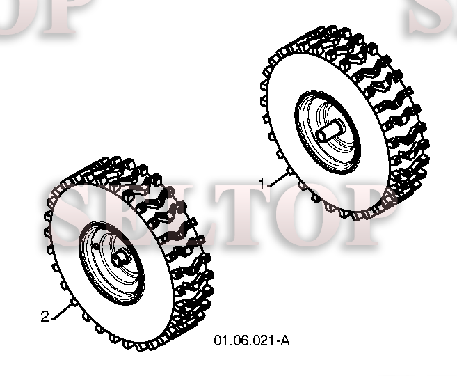Колеса для Хускварна ST 330P (артикул модели 96193009401) (с 2014-05)