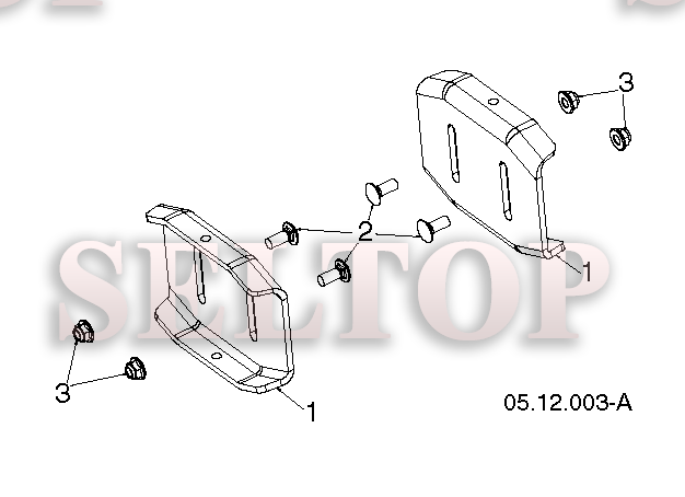 Крыльчатка, редуктор для Хускварна ST 330T (артикул модели 96191008601) (с 2015-06) (схема 3)