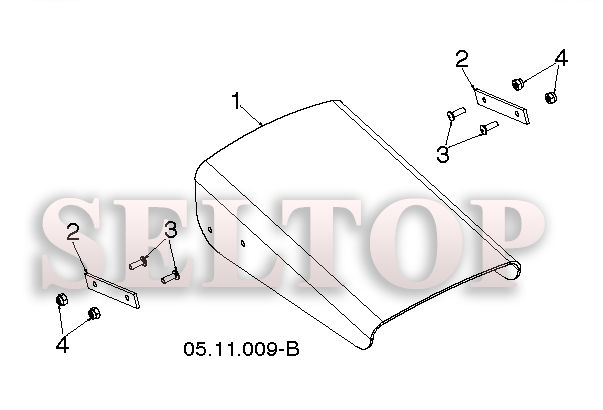 Панель управления, привод разгрузочного желоба для Хускварна ST 330T (артикул модели 96191008601) (с 2015-06) (схема 4)