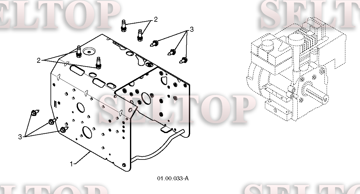Шасси, двигатель, шкивы, ремни для Хускварна ST 330T (артикул модели 96193009502) (с 2015-09)