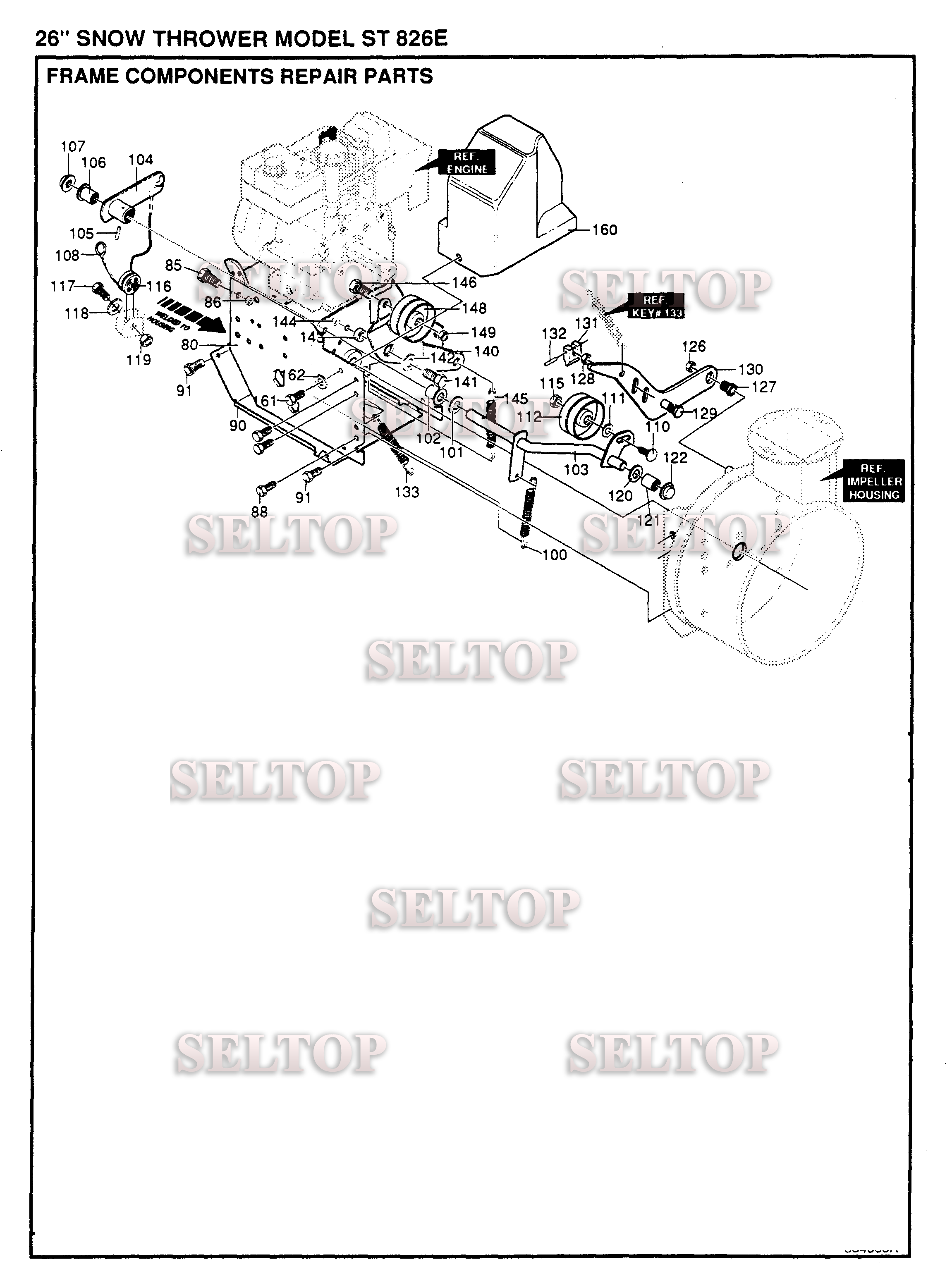 Рама для Хускварна ST 826E (с 1995-01)