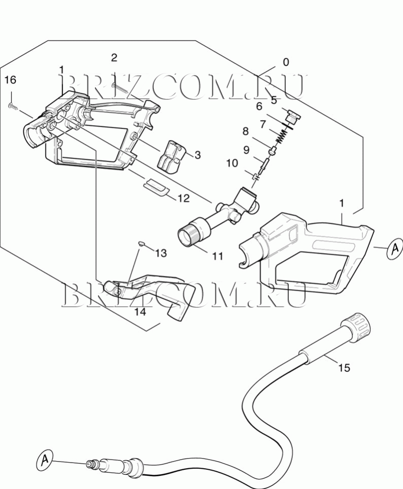 Pучной пистолет-распылитель (0.146-691.0)
