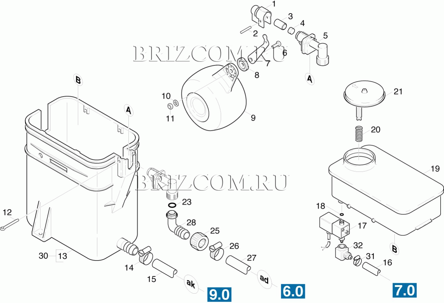 Поплавковый резервуар (0.171-909.0)