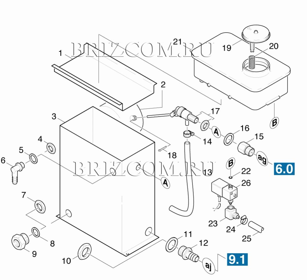Поплавковый резервуар (0.172-686.0)