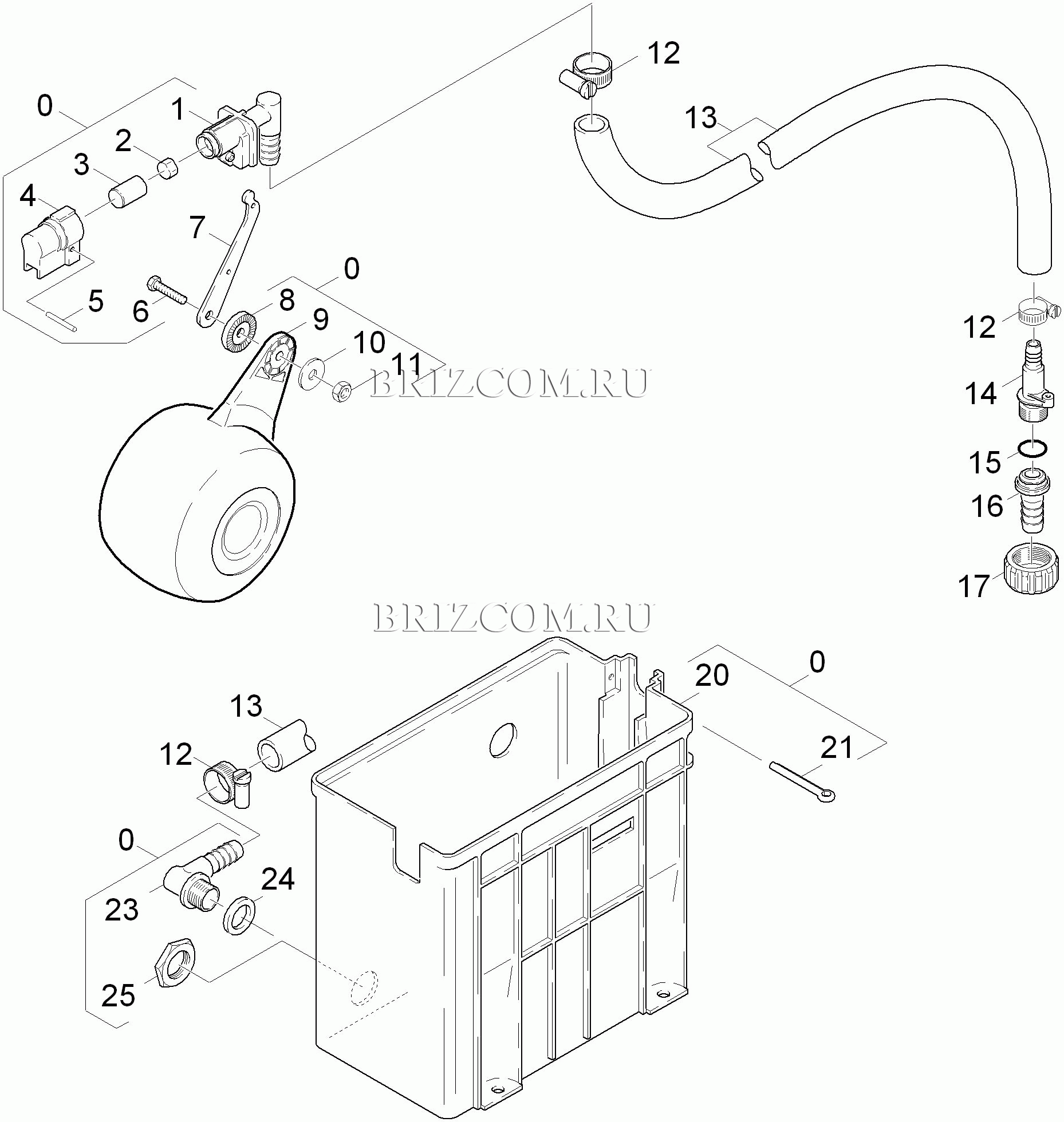 Поплавковый резервуар (0.208-581.0)