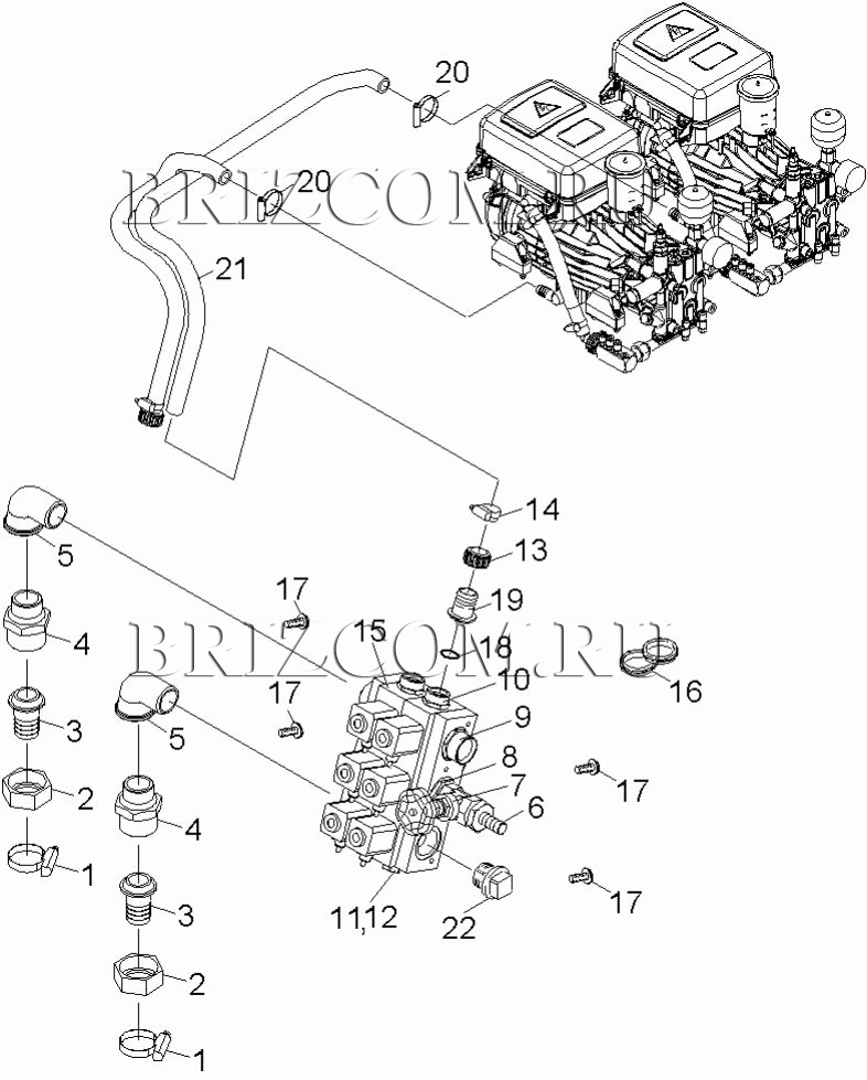 Блок магнитного клапана MAS SB MB2 (0.210-054.0)