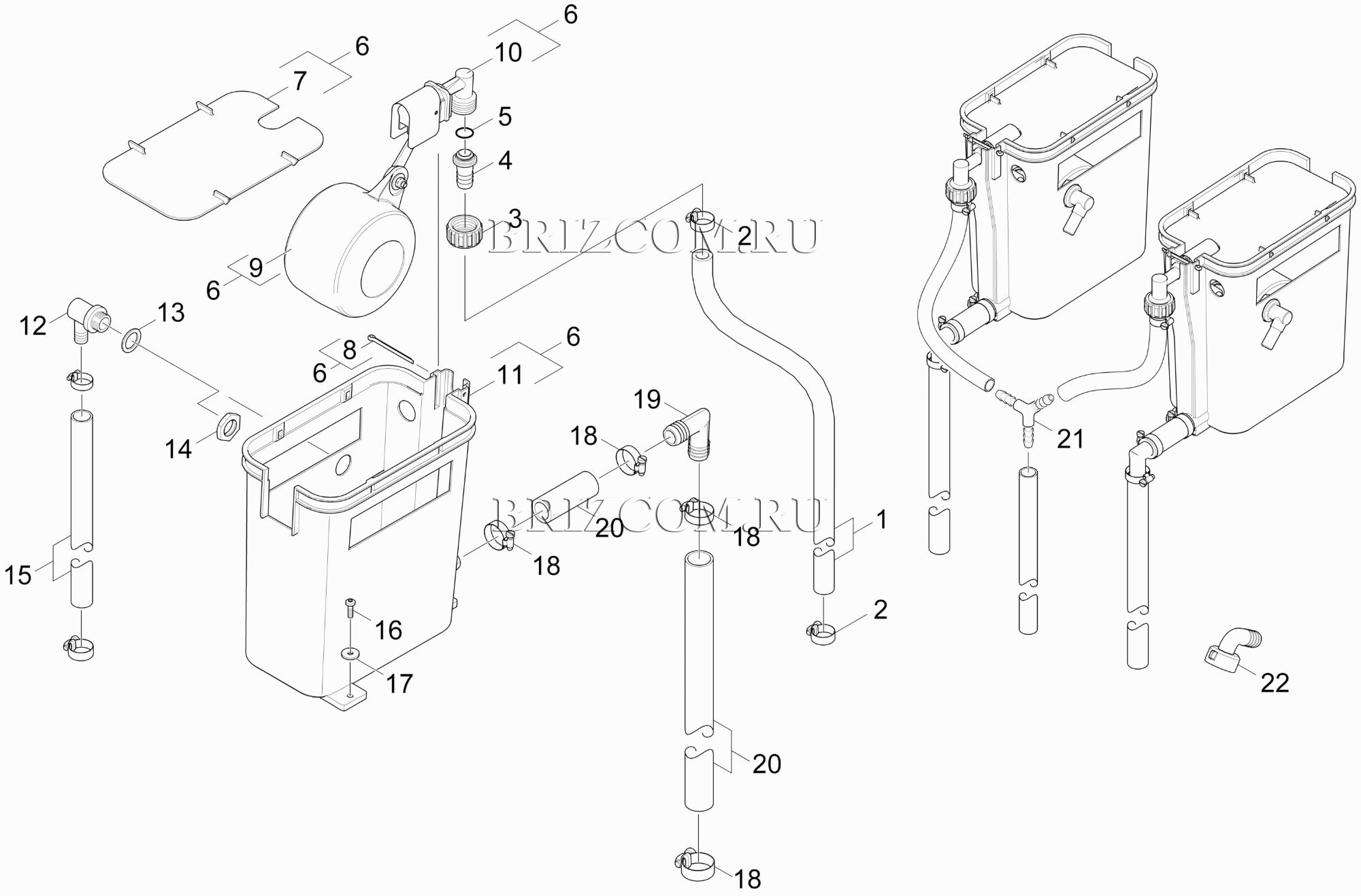 МК холодная вода бак (0.209-626.0)