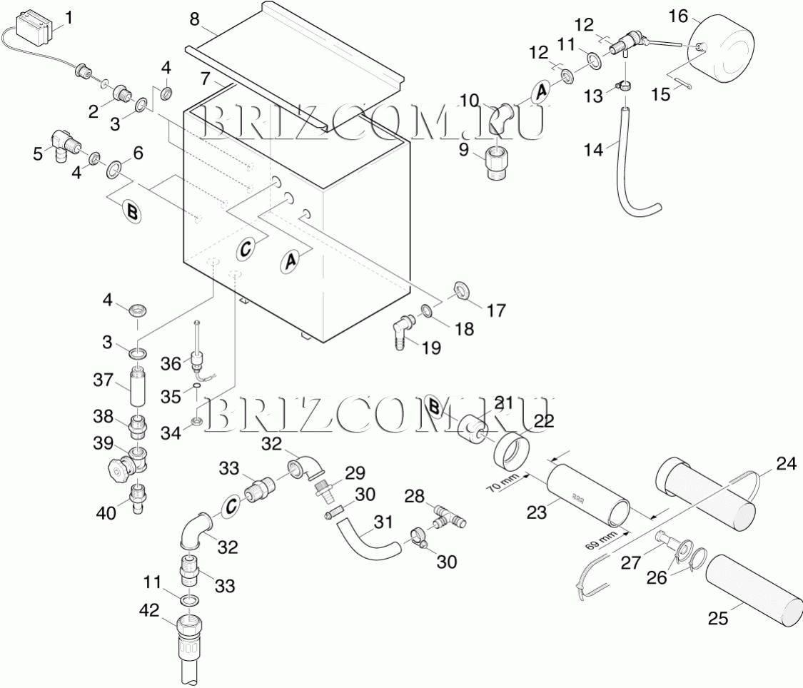 Поплавковый резервуар (0.172-858.0)