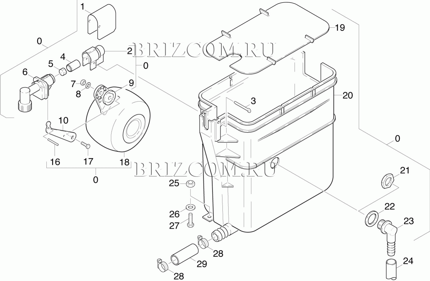 Поплавковый резервуар (0.172-859.0)