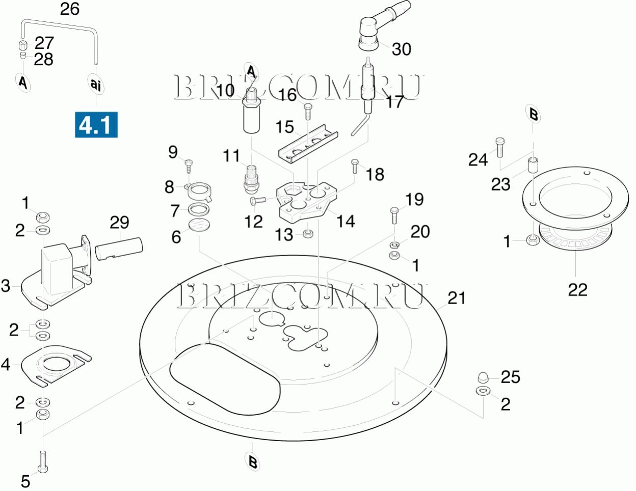 Крышка горелки (0.172-197.0)