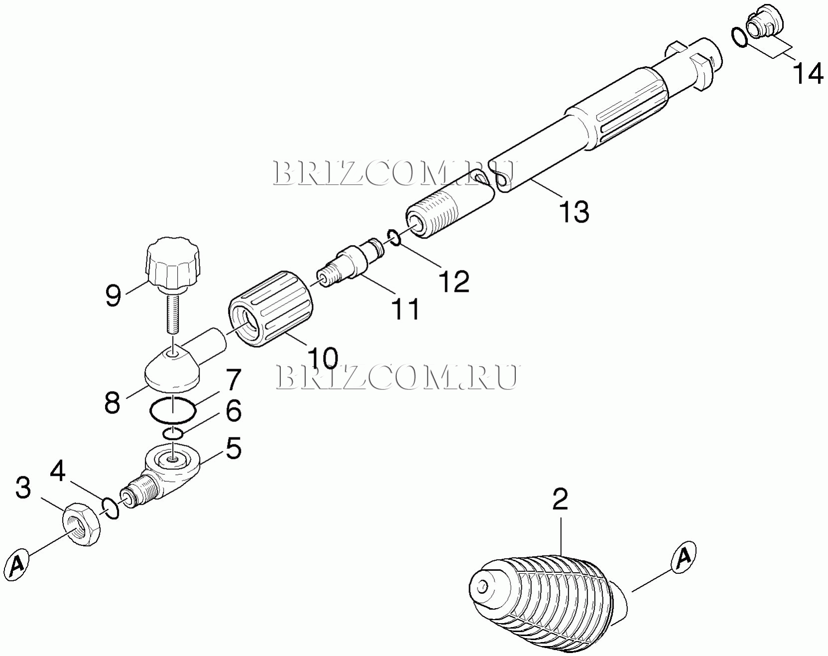 Роторная форсунка гибко (0.196-470.0)