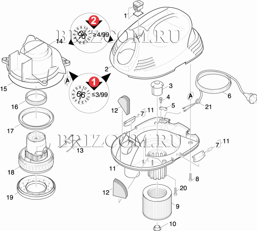 Прибор верхняя часть (0.162-713.0)