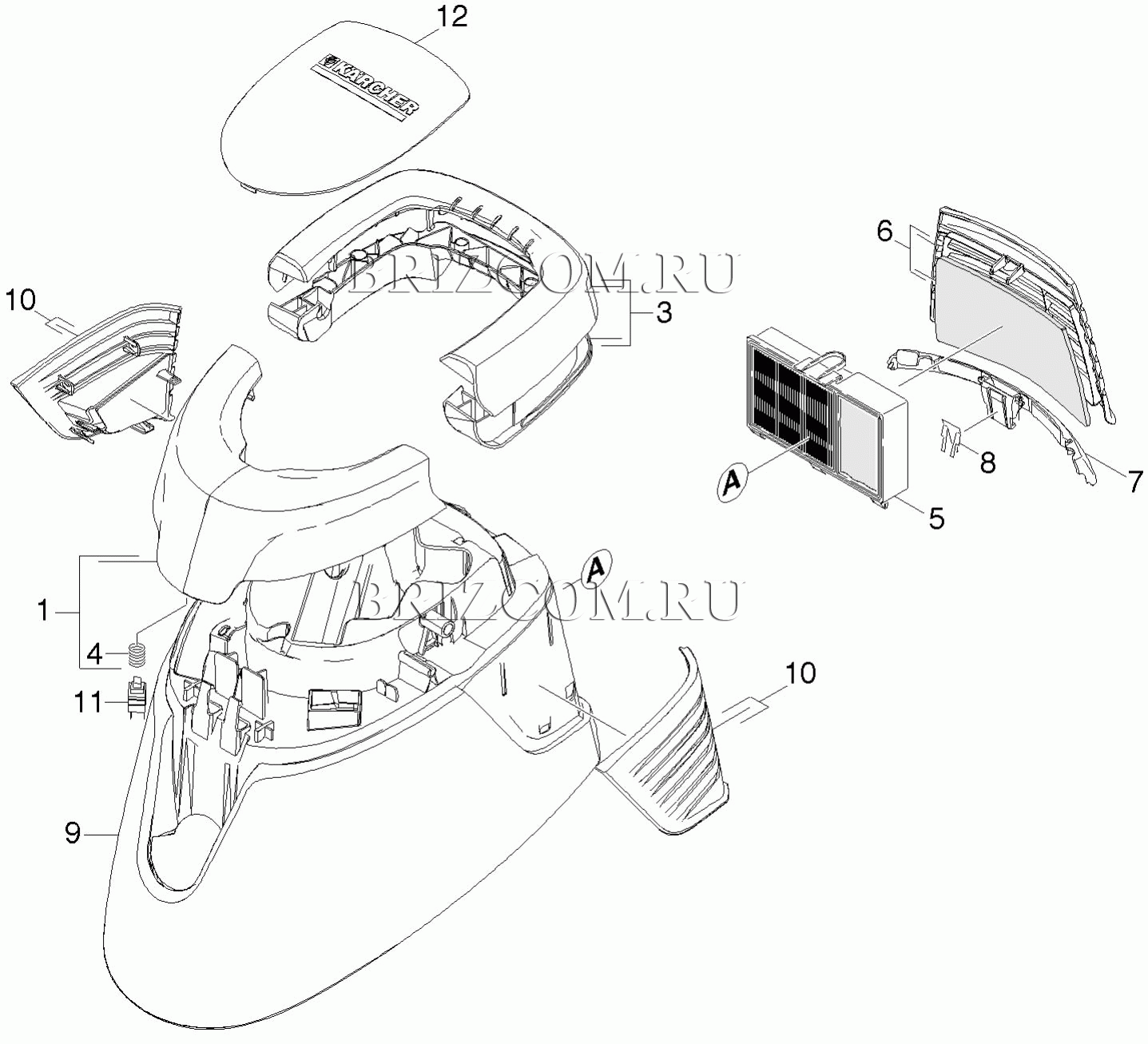 Верхняя часть (0.164-842.0)