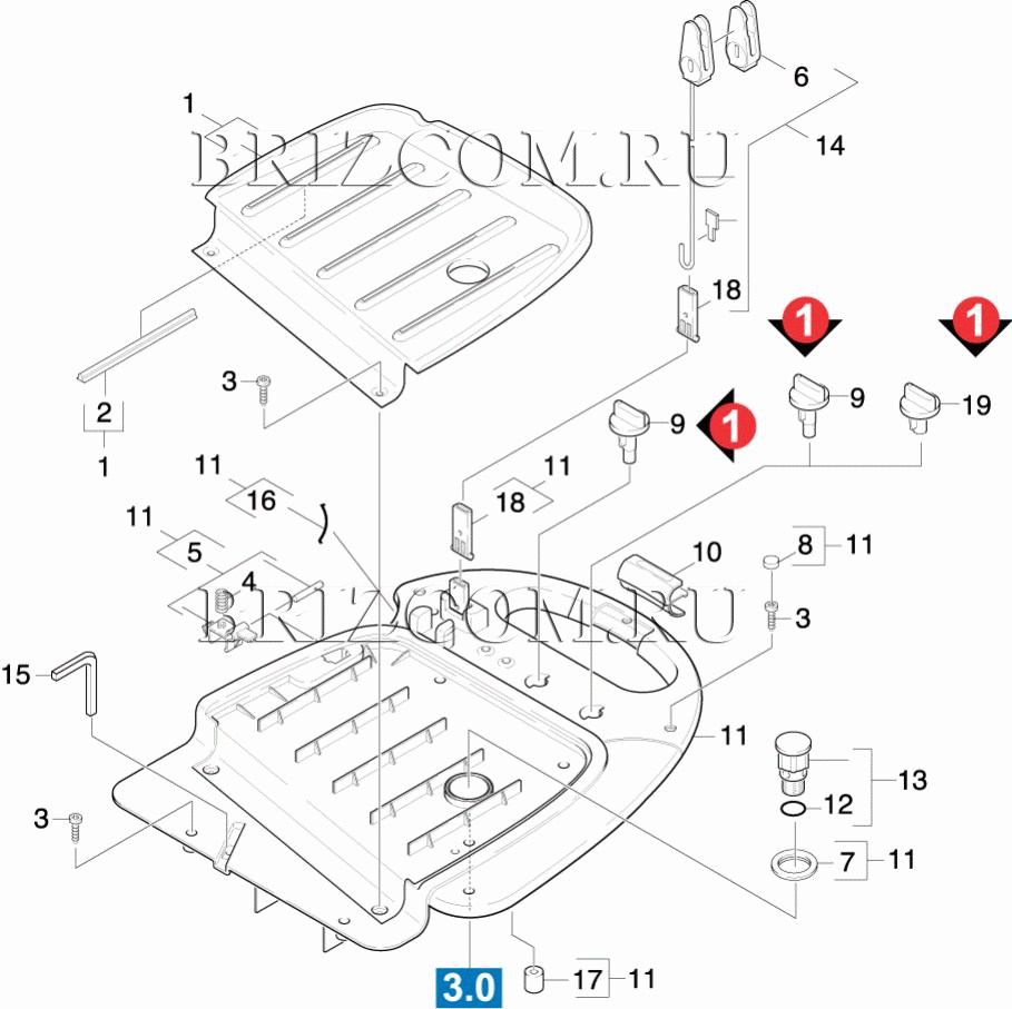 Прибор верхняя часть (0.207-439.0)
