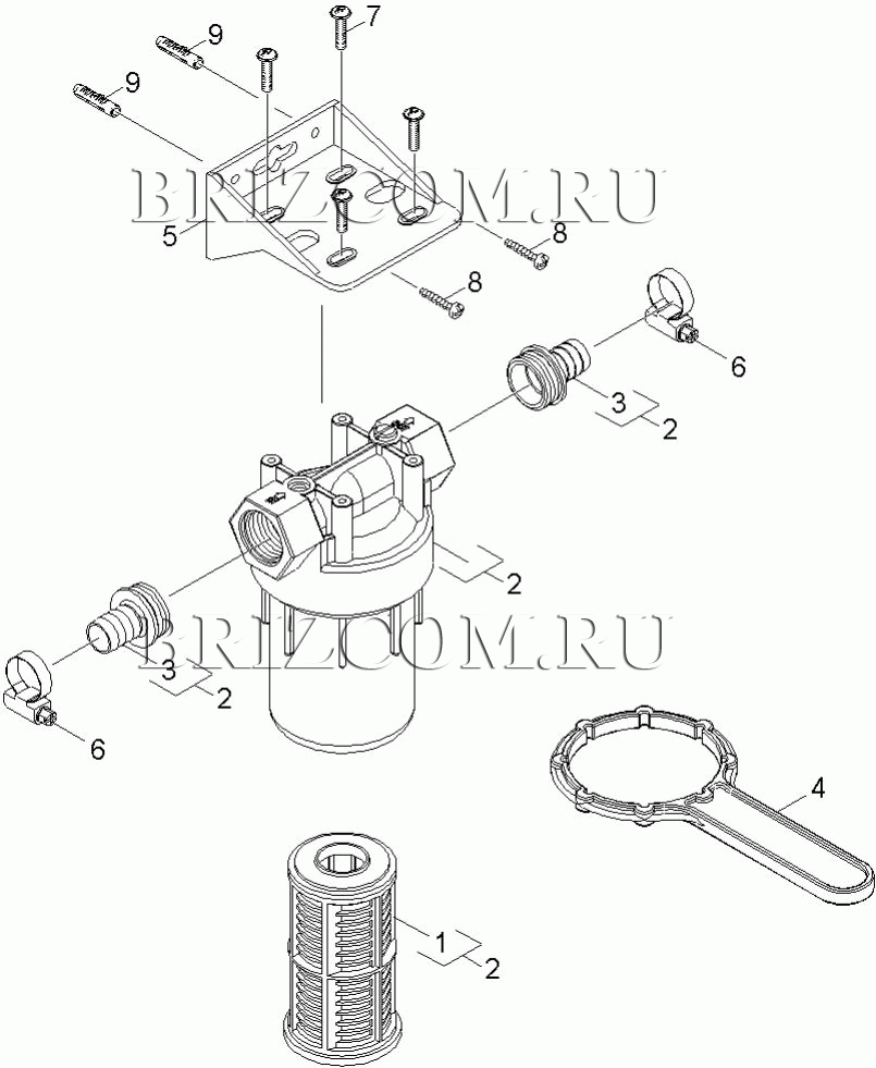 МК водопроводный фильтр горячая вода (0.210-136.0)