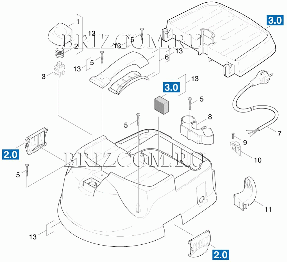 Крышка детали (0.163-867.0)