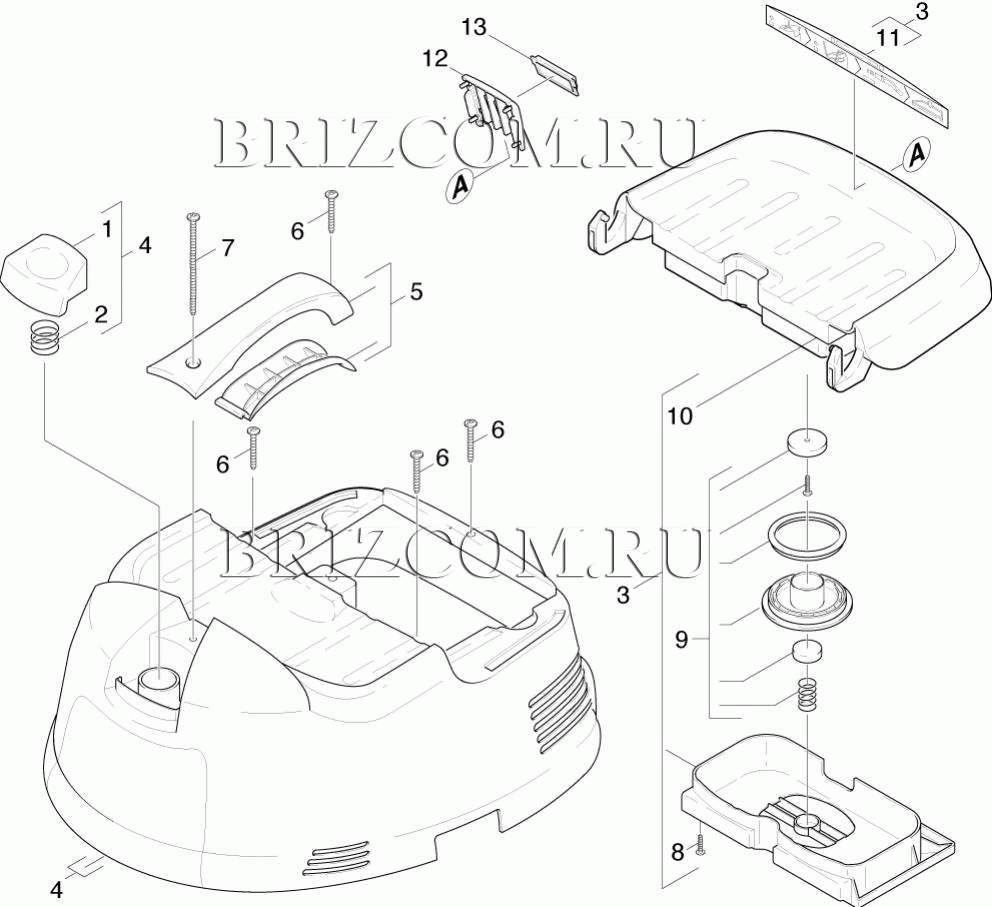 Крышка детали (0.163-596.0)