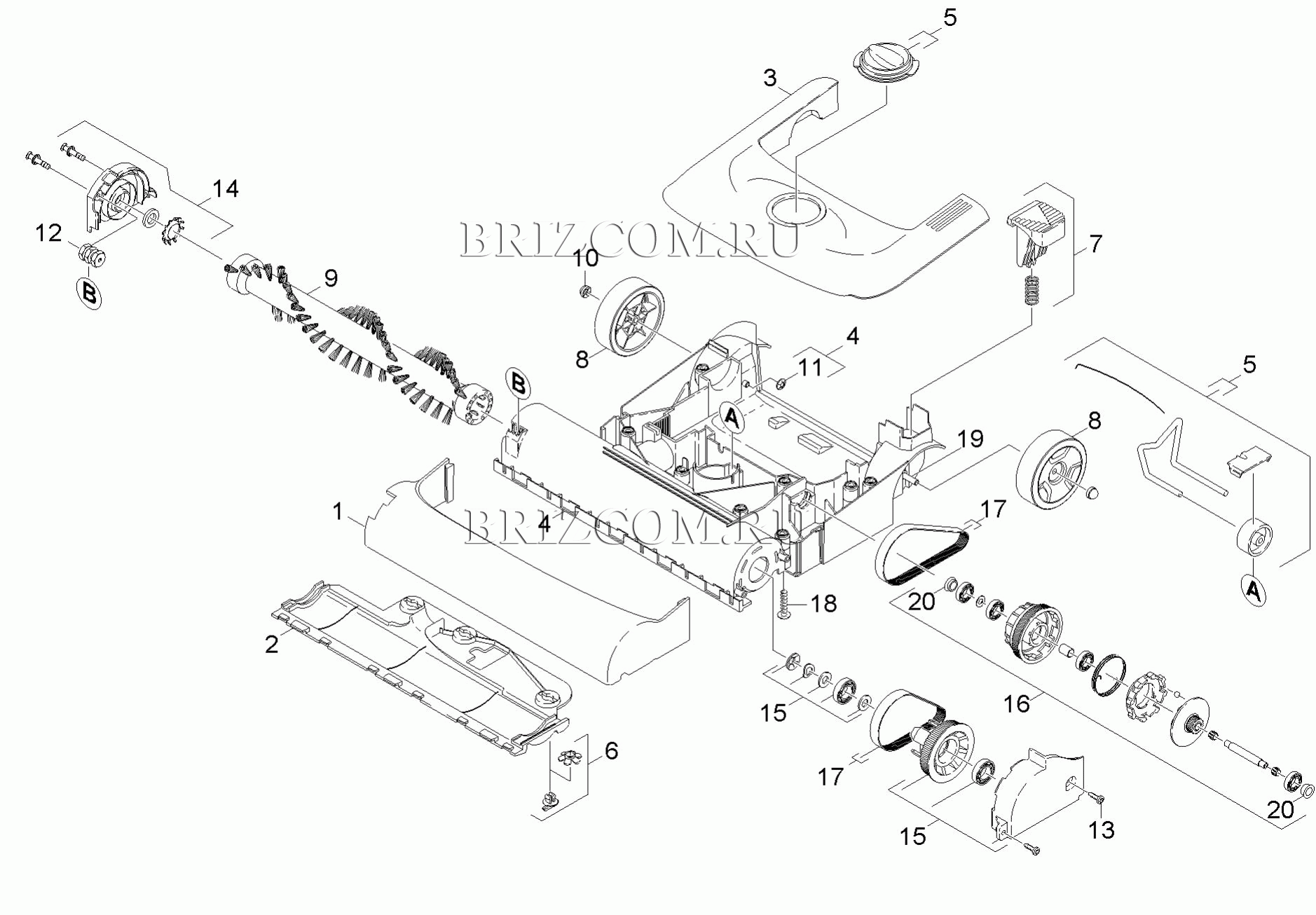 Верхняя часть щетки (0.165-679.0)