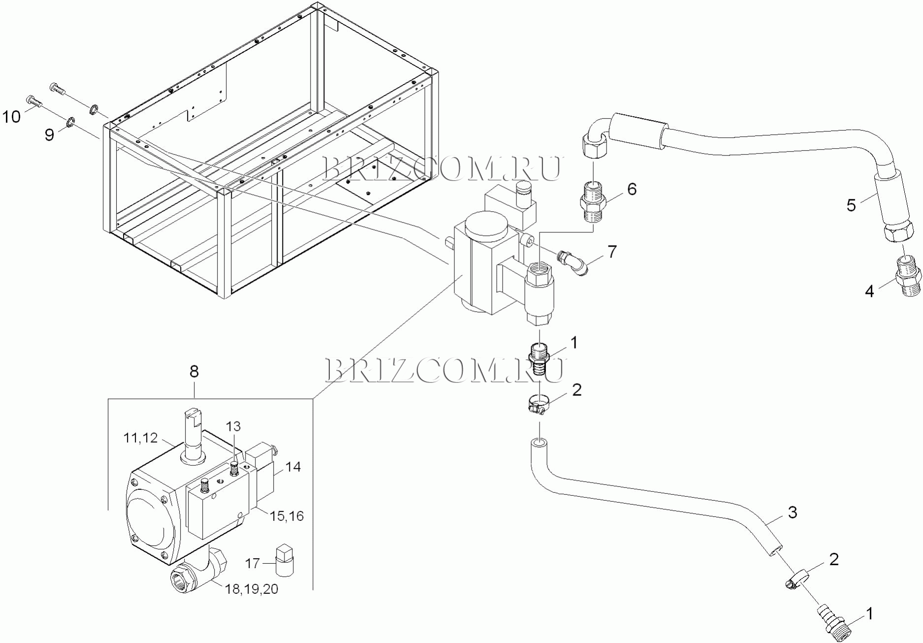 МК уровень подачи пара (0.209-642.0)