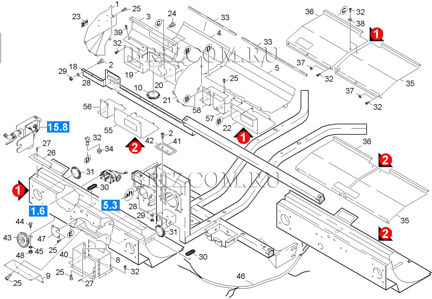 Кабина основная рамка (0.207-700.0)