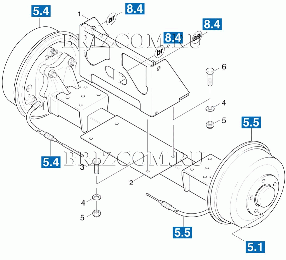 Тело оси впереди (0.207-220.0)