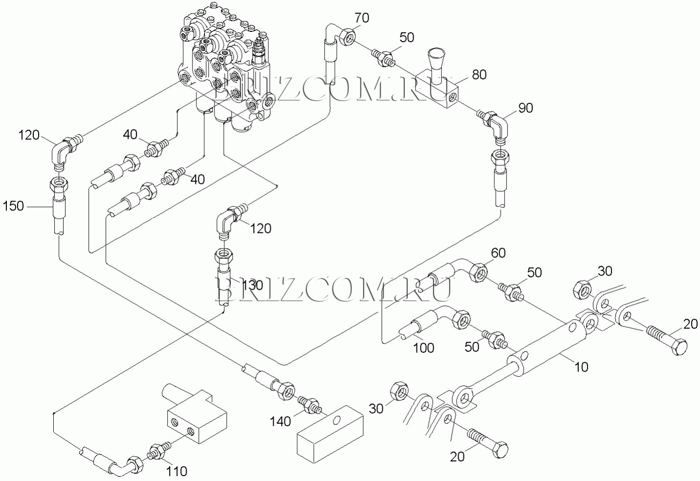 Гидравлический шланг распределительный к (0.210-452.0)
