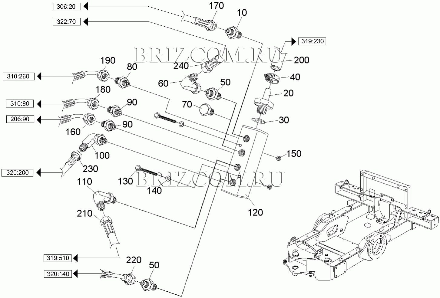 Гидравлическая система распределительная (0.210-408.0)