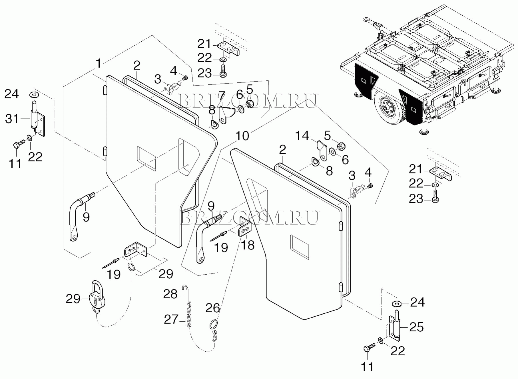 Дверь воздухозаборник (0.186-746.0)