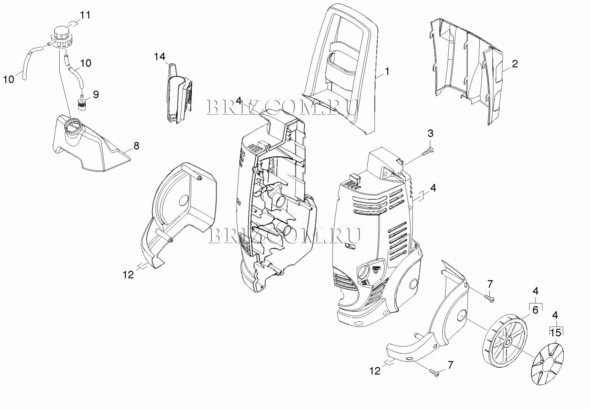 Karcher k3 схема запчасти