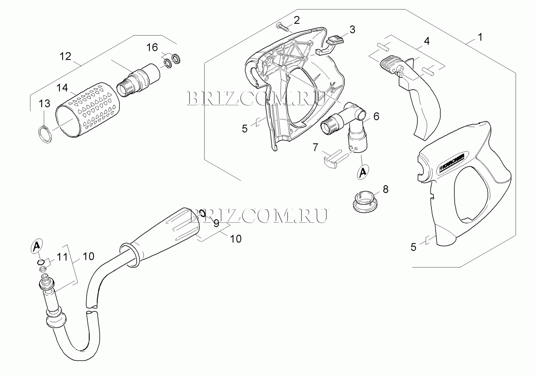 Pучной пистолет-распылитель (0.113-457.0)