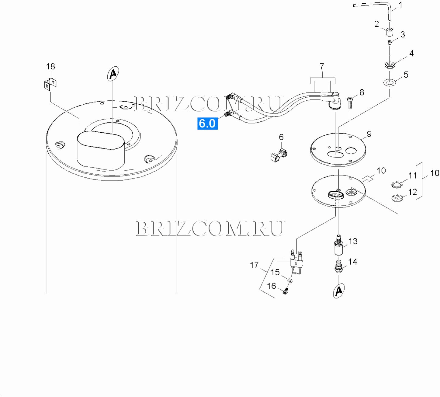 Крышка горелки (0.103-999.0)