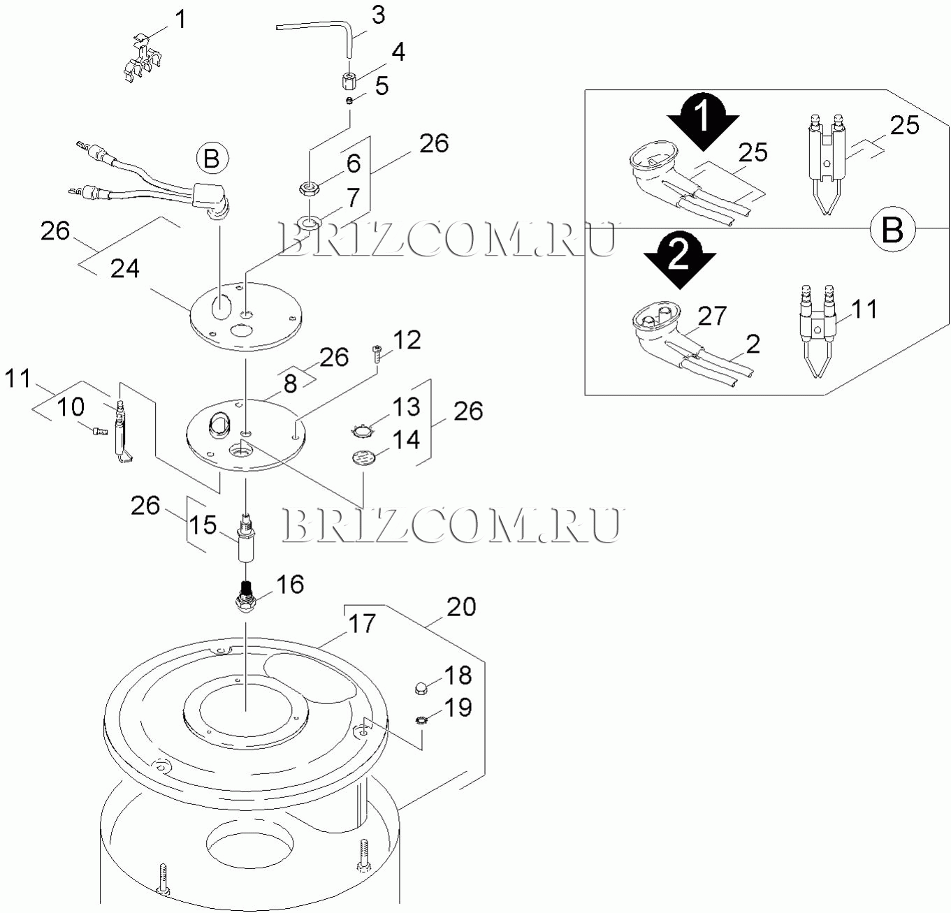 Крышка горелки (0.103-602.0)