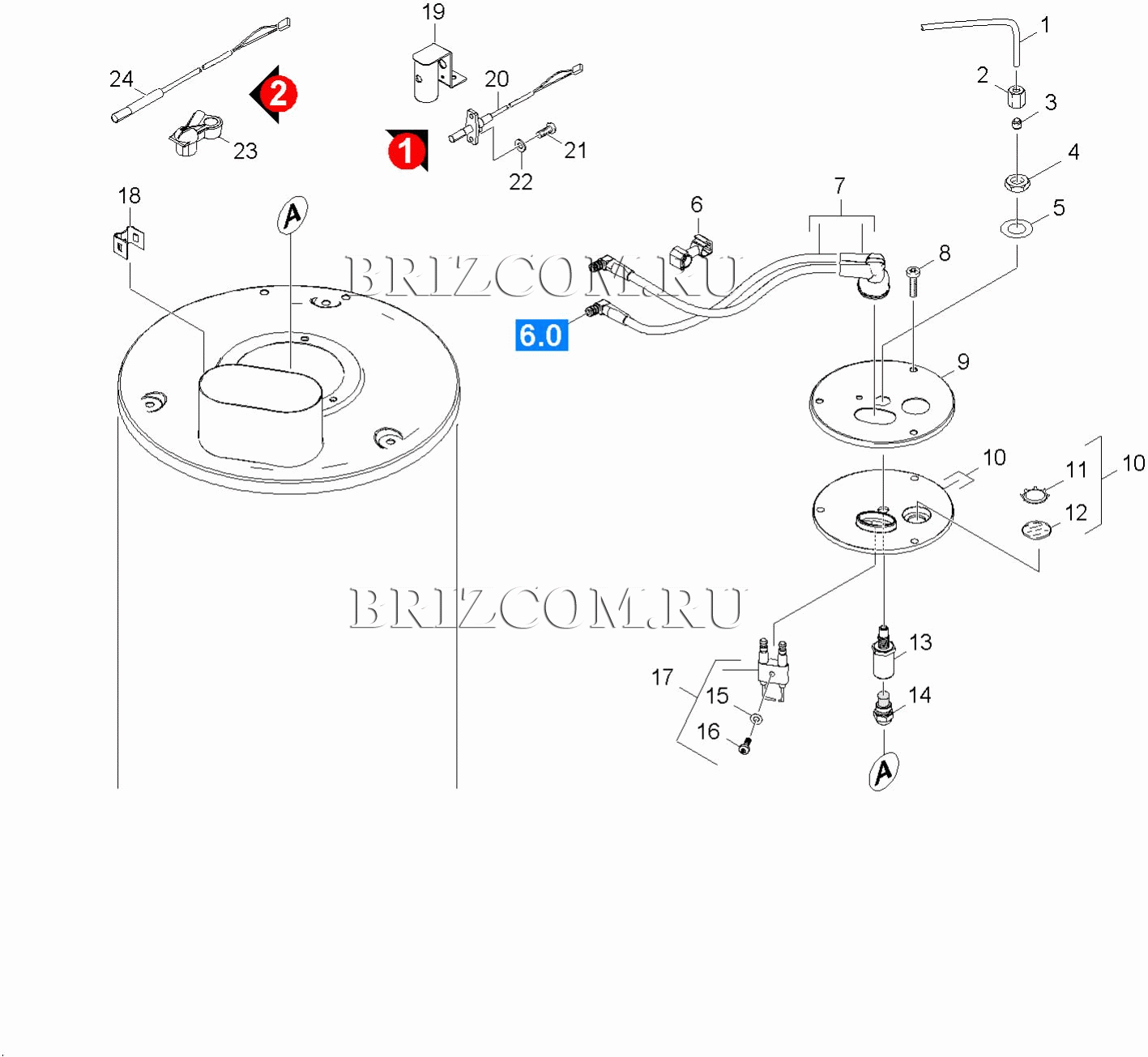 Крышка горелки (0.104-374.0)