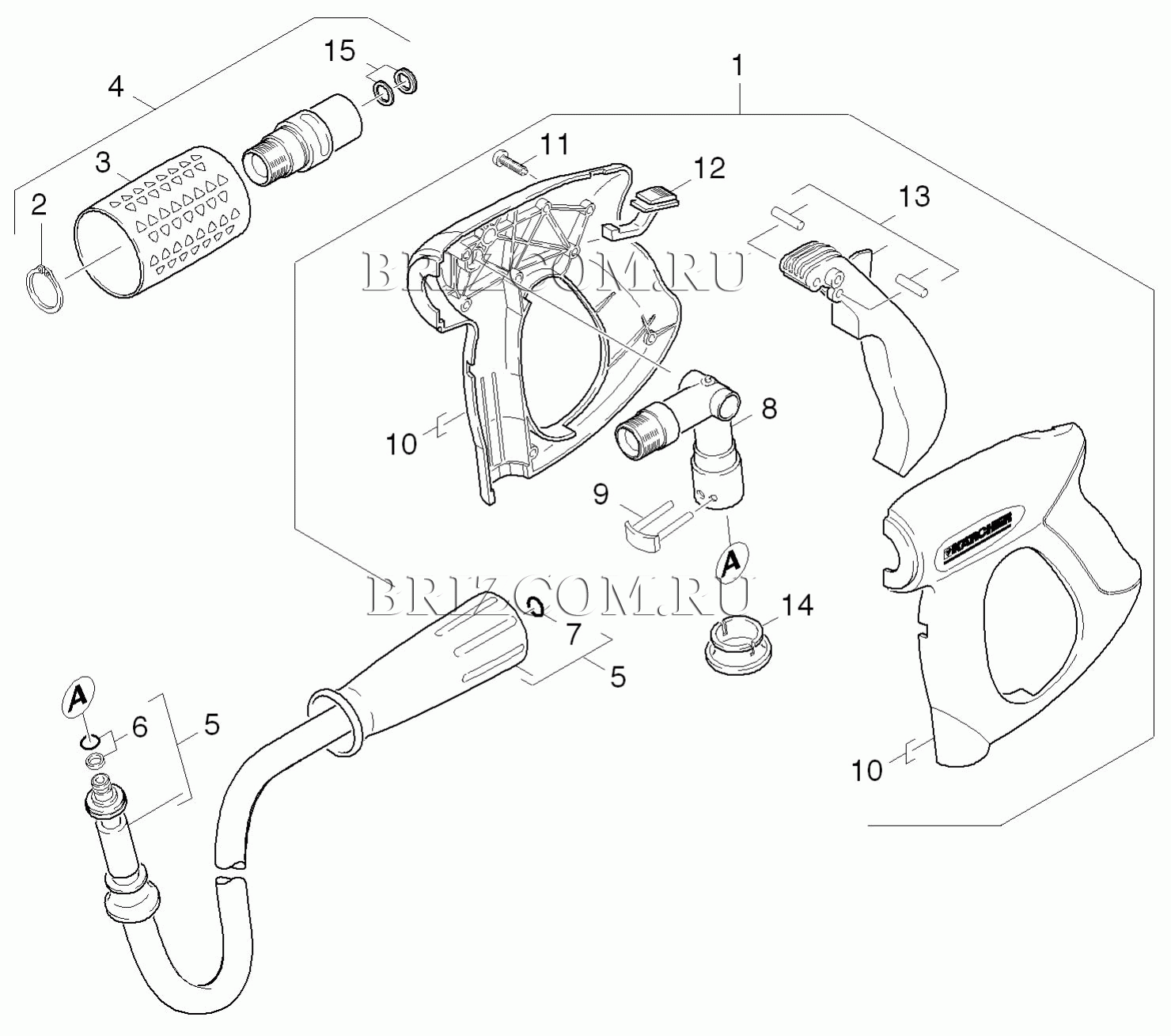 Pучной пистолет-распылитель (0.104-380.0)