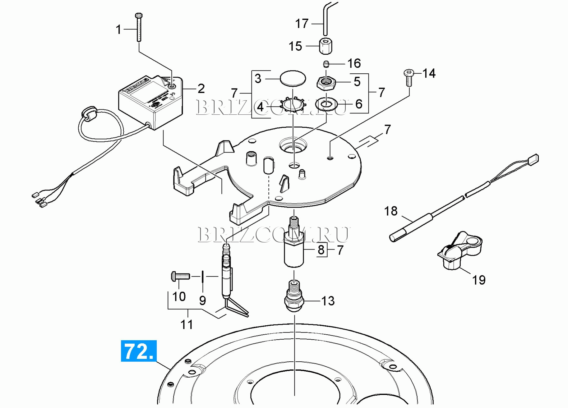 Крышка горелки (0.115-737.0)