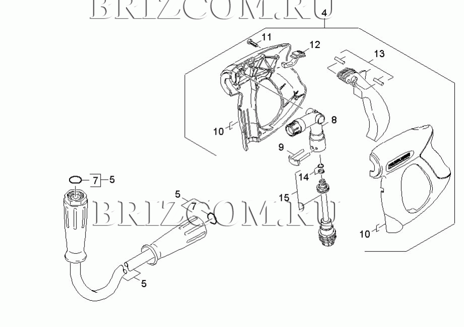 Pучной пистолет-распылитель (0.110-866.0)