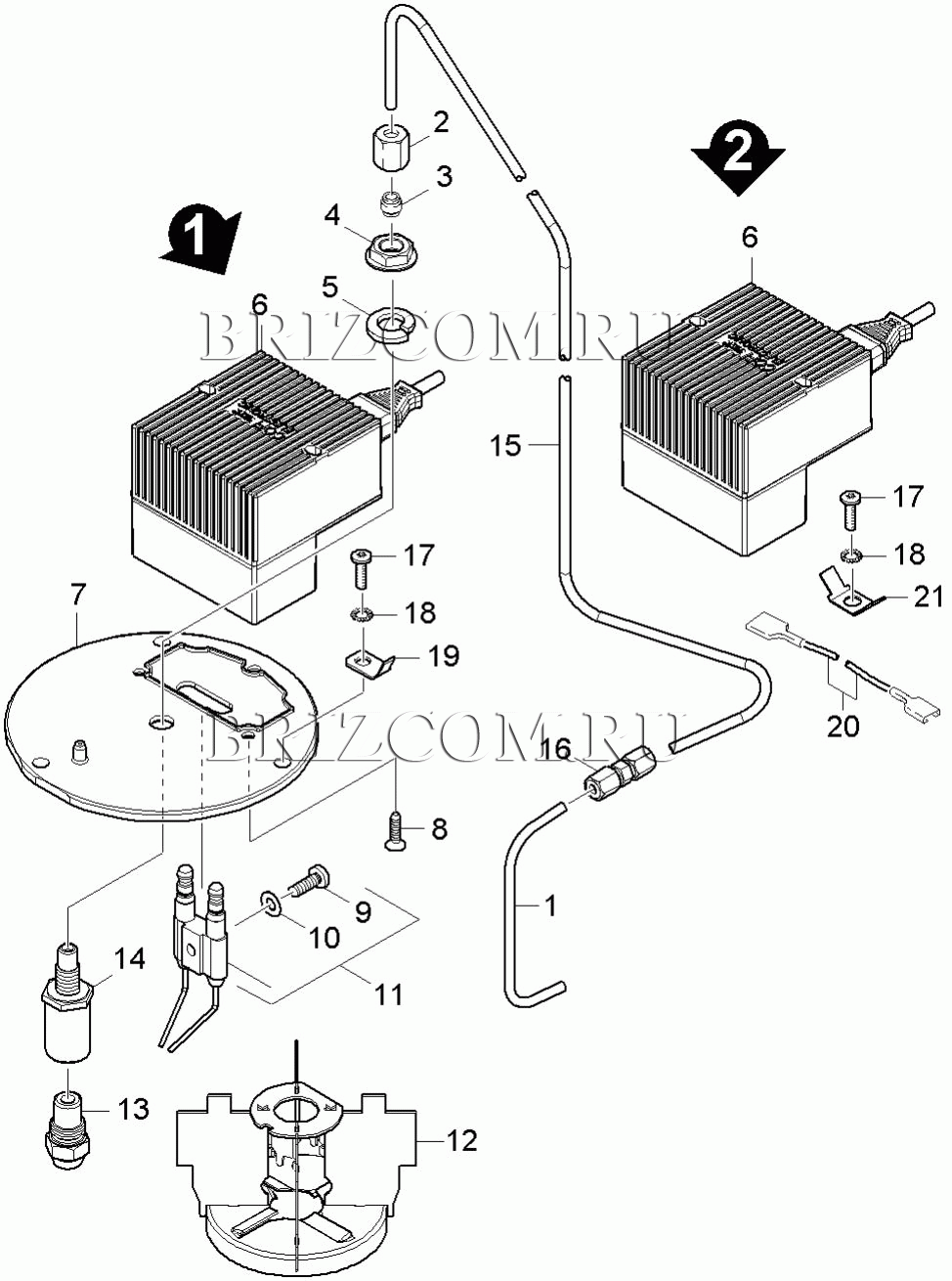 Крышка горелки (0.109-526.0)